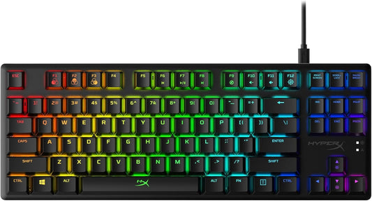 Alloy Origins Core - Tenkeyless Mechanical Gaming Keyboard, Software Controlled Light & Macro Customization, Compact Form Factor, RGB LED Backlit, Linear  Red Switch